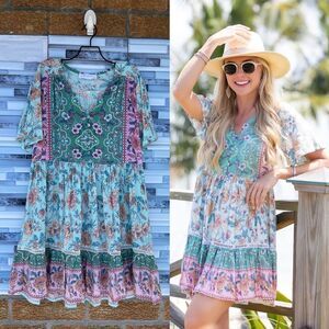 WALKER & WADE MINT ISABELLE DRESS MEDIUM